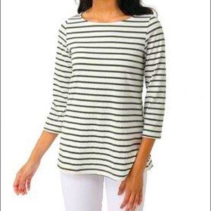 Olive Green Striped Tunic